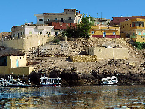 Nubian Village by felucca